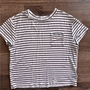 Classic Striped Kids Tee - Black and White